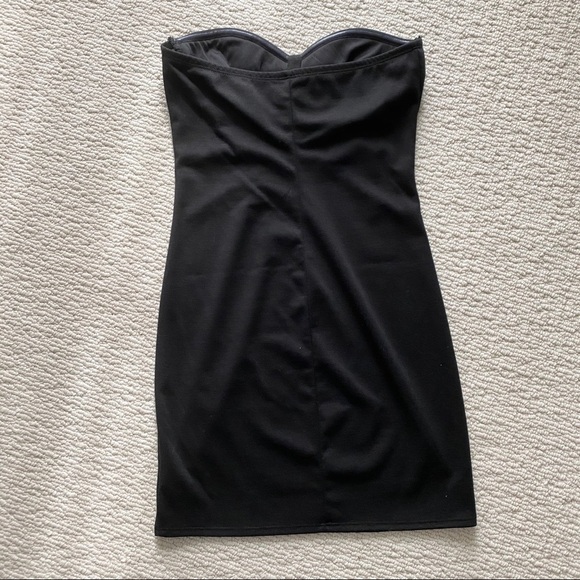 NWOT - 2B Bebe Strapless Black Dress - Picture 2 of 3